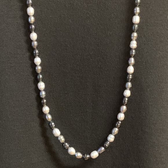 Honora Multi Color Ringed Cultured Pearl Necklace 36 Inches - Picture 4 of 9